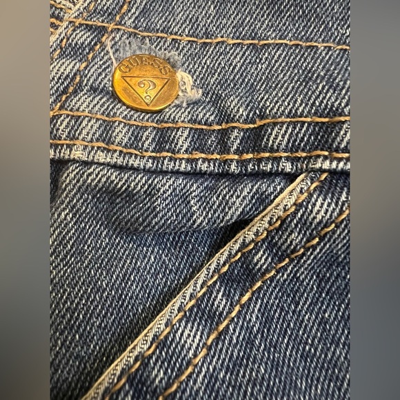 Vintage Baby Guess Jeans 100% cotton denim overalls baby size 24 months - Picture 5 of 6